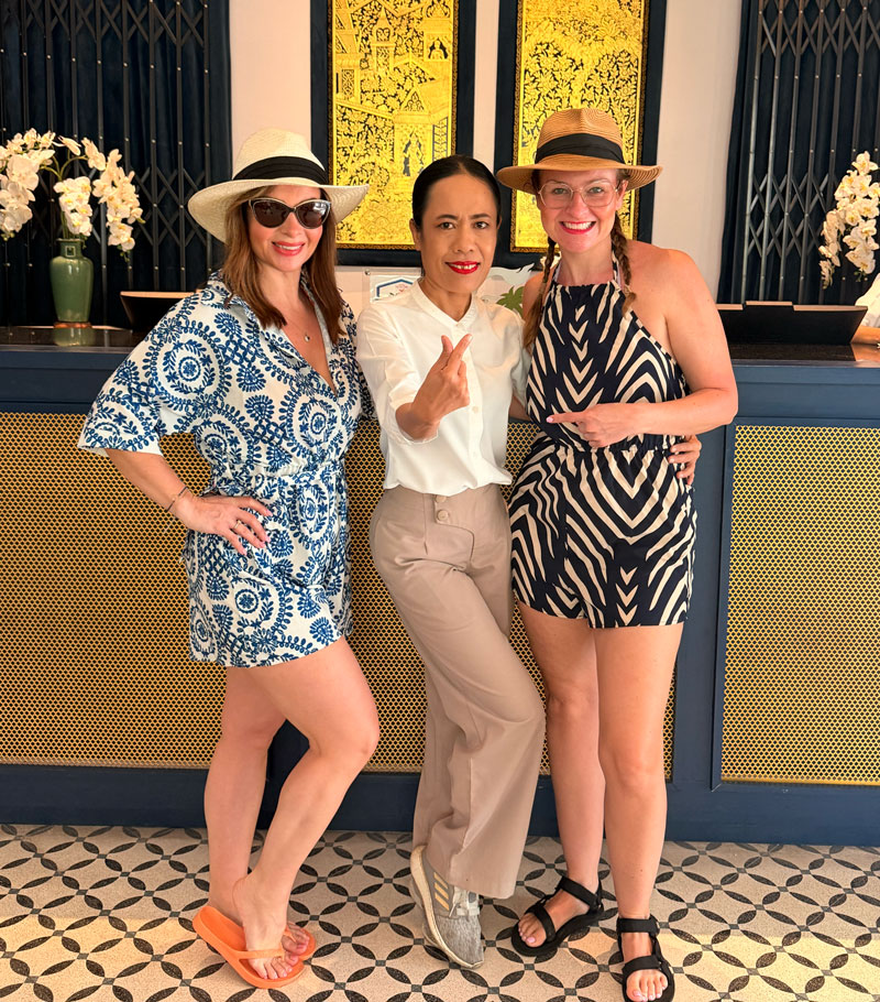 Noi at Celeste Hotel reception, Koh Samui — outstanding concierge who goes above and beyond for guests