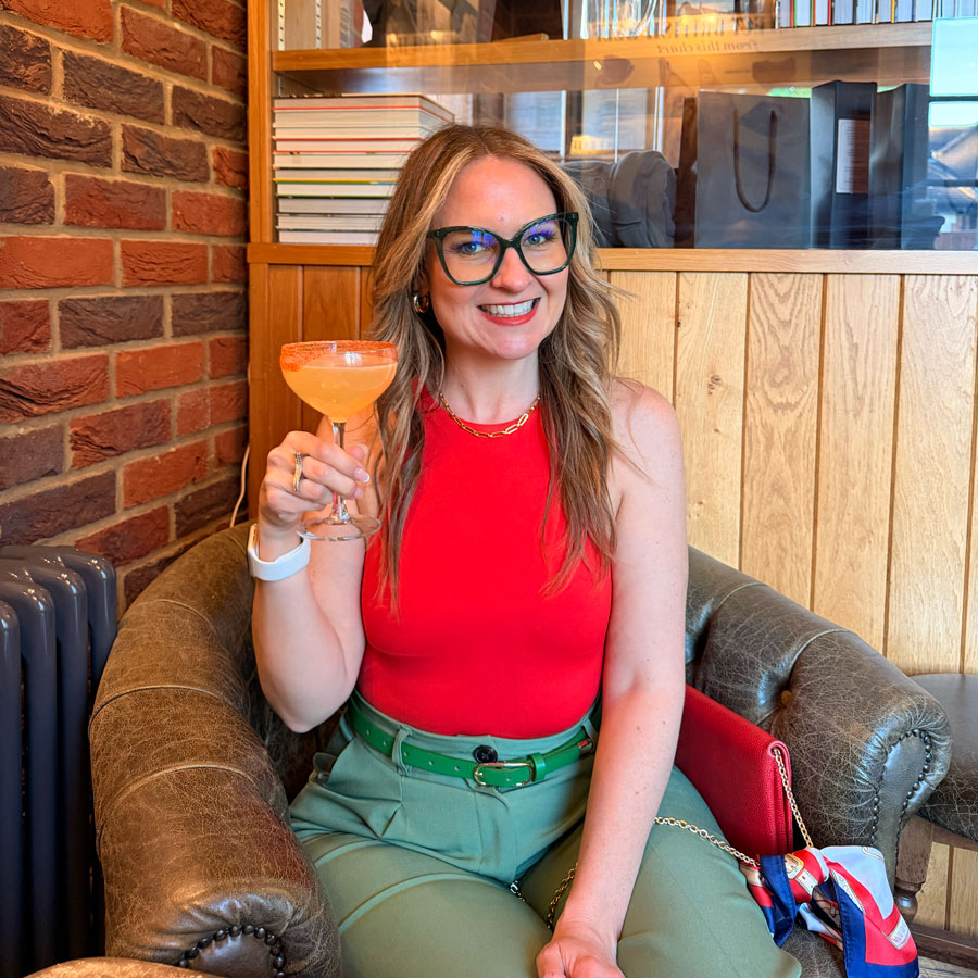 Fr'argarita cocktail with Scotch bonnet, lime and tequila at The Hand and Flowers bar, Marlow