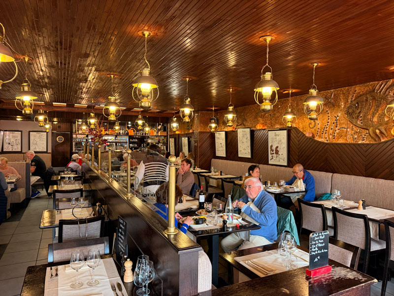Perard seafood restaurant in Le Touquet, northern France