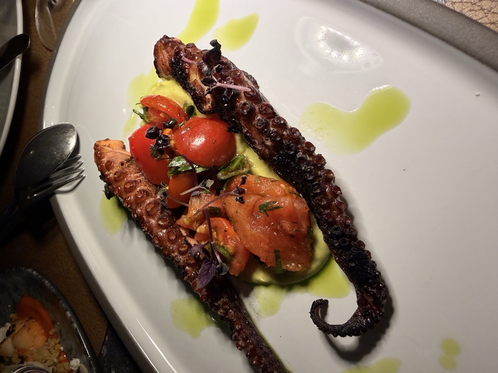 Grilled octopus