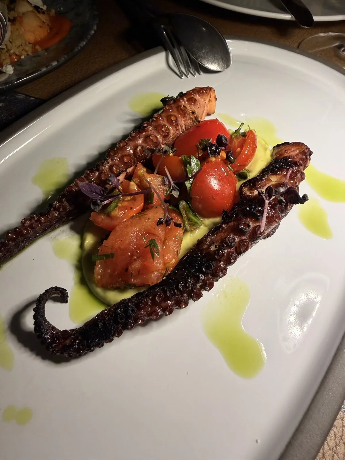 Grilled octopus