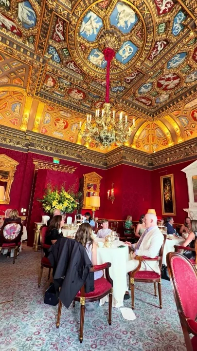 Afternoon tea at The Ritz London on video: the tea room, the sandwich stand and the cake trolley